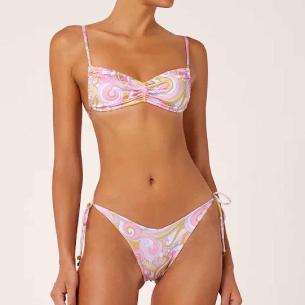 Cin Cin Cirque Print Bikini Top